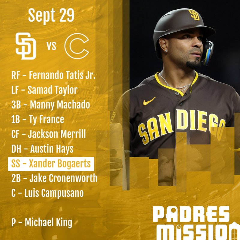 Lineup: Sept 29