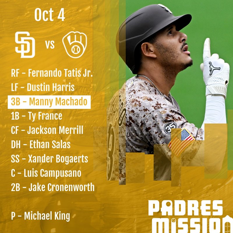 Lineup: Oct 4